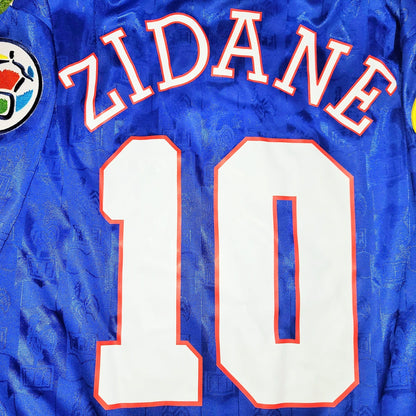 Zidane France Adidas 1996 EURO CUP Jersey Maillot Shirt M foreversoccerjerseys