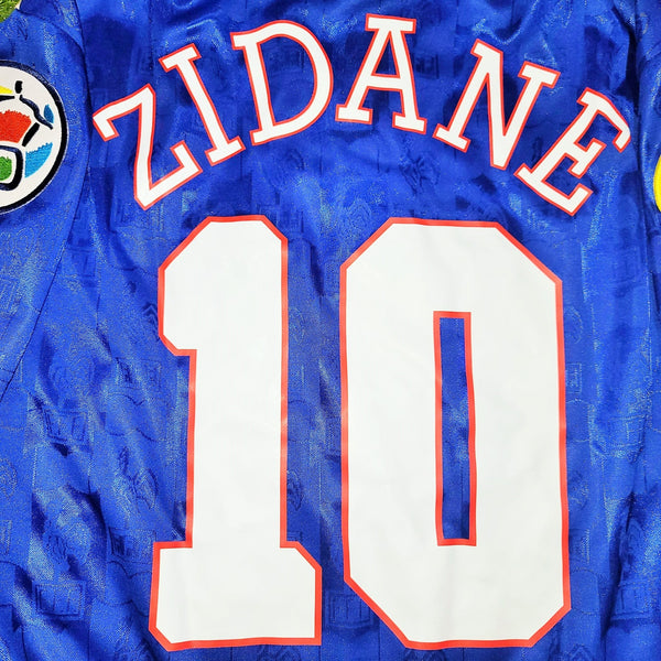 Zidane France Adidas 1996 EURO CUP Jersey Maillot Shirt M foreversoccerjerseys