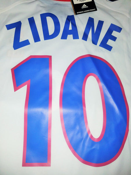 Zidane France Adidas 2000 EURO CUP Away Jersey Maillot Shirt BNWT L foreversoccerjerseys
