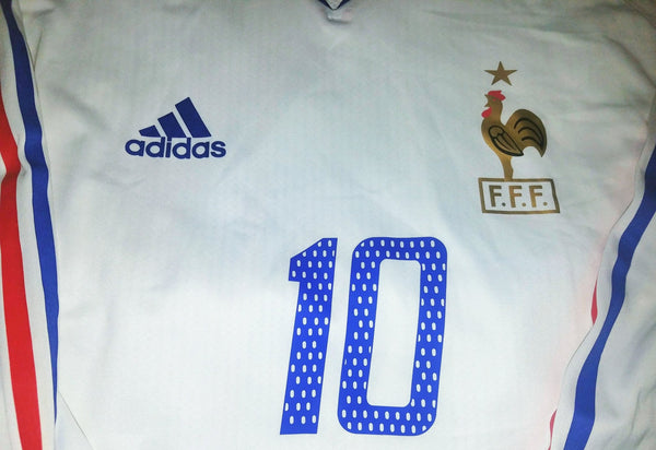 Zidane France PLAYER ISSUE EURO CUP 2004 Jersey Shirt Maillot M SKU# 600245 TRI001 foreversoccerjerseys