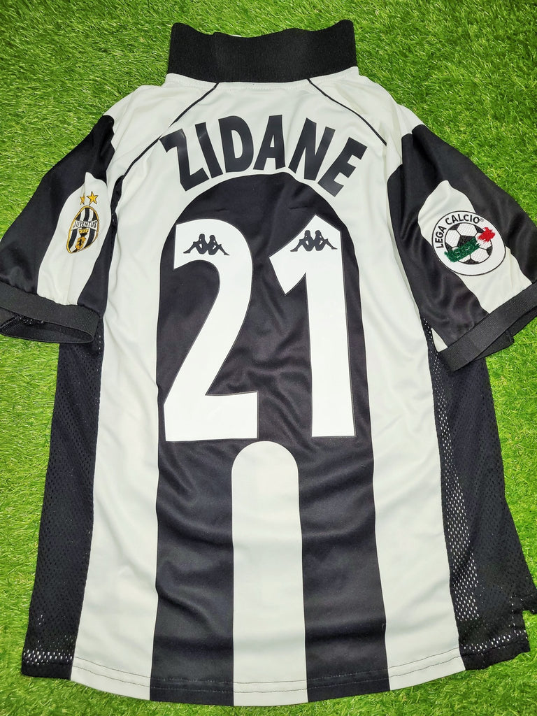 Zidane Juventus 1997 1998 Kappa Home Soccer Jersey Shirt M kappa