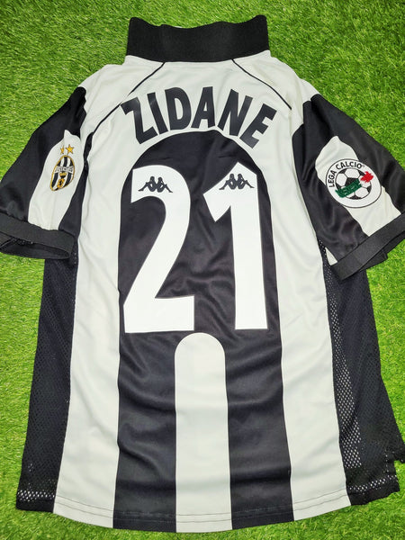 Zidane Juventus 1997 1998 Kappa Home Soccer Jersey Shirt M kappa