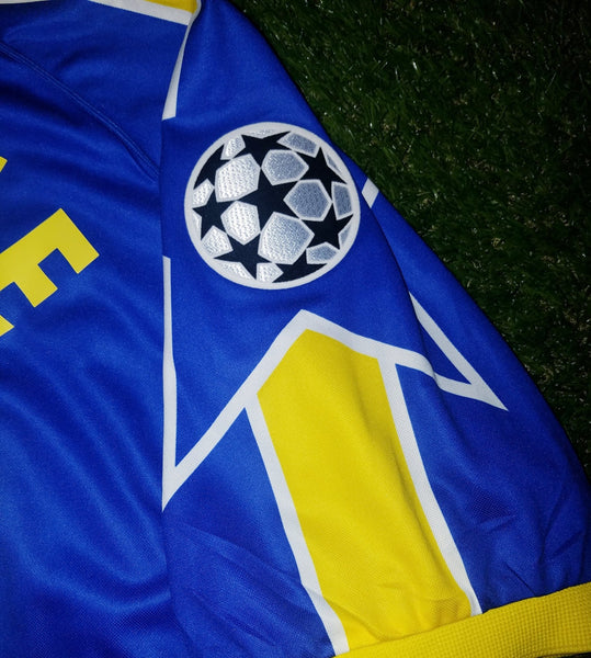 Zidane Juventus 1997 1998 UEFA Kappa Away Blue Jersey Shirt Maglia Maillot L foreversoccerjerseys