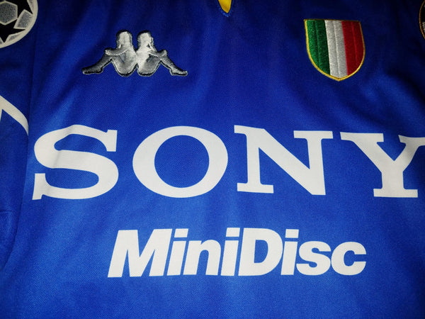Zidane Juventus 1997 1998 UEFA Kappa Away Blue Jersey Shirt Maglia Maillot L foreversoccerjerseys