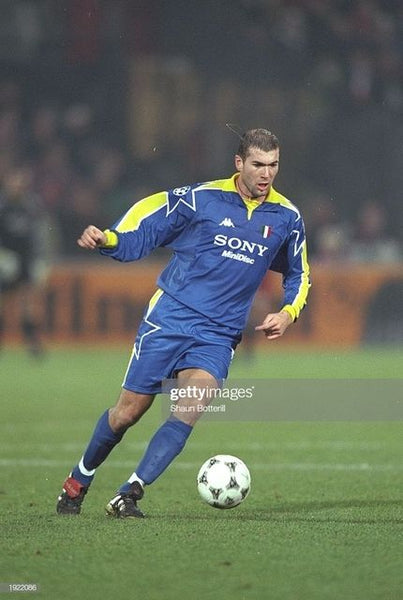 Zidane Juventus 1997 1998 UEFA Kappa Away Blue Jersey Shirt Maglia Maillot L foreversoccerjerseys