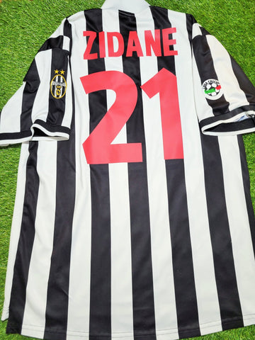 Zidane Juventus 1998 1999 Home Kappa Soccer Jersey Shirt XL kappa