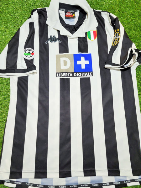 Zidane Juventus 1998 1999 Home Kappa Soccer Jersey Shirt XL kappa