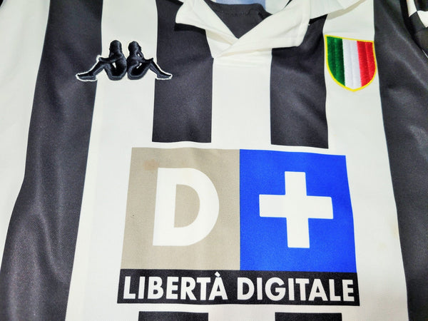 Zidane Juventus 1998 1999 Home Long Sleeve Kappa Soccer Jersey Shirt M kappa