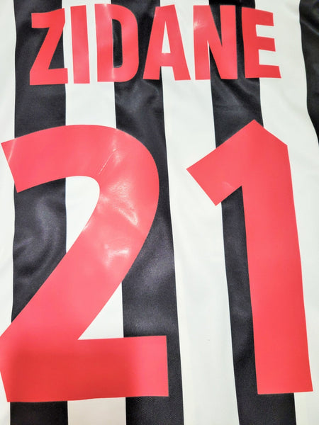 Zidane Juventus 1998 1999 Home Long Sleeve Kappa Soccer Jersey Shirt M kappa