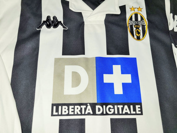 Zidane Juventus 1999 2000 Long Sleeve Kappa Soccer Jersey Shirt L kappa
