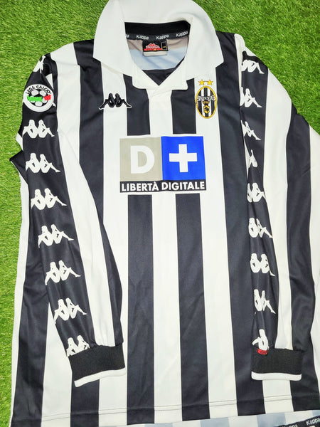 Zidane Juventus 1999 2000 Long Sleeve Kappa Soccer Jersey Shirt L kappa