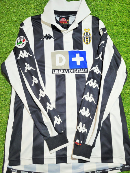 Zidane Juventus 1999 2000 Long Sleeve Kappa Soccer Jersey Shirt M kappa