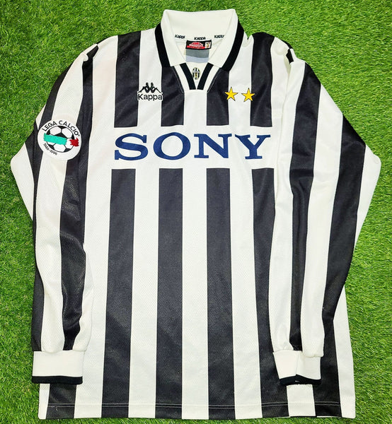 Zidane Juventus Kappa 1996 1997 Long Sleeve DEBUT Home Jersey Shirt Maglia Maillot XL foreversoccerjerseys