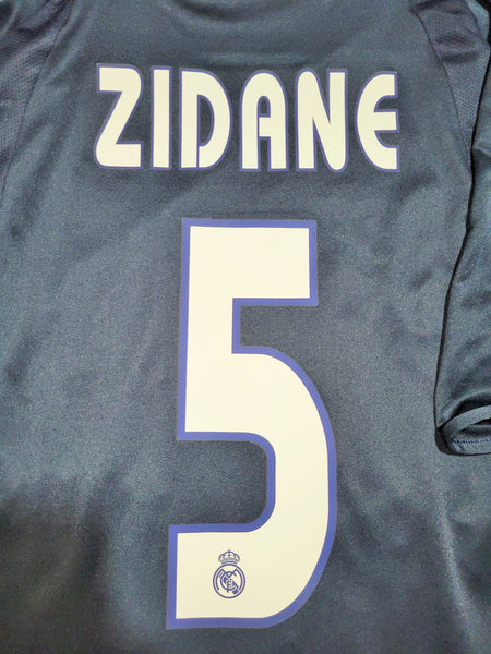 Zidane Real Madrid 2003 2004 Away Soccer Jersey Shirt M SKU# 021796 Adidas