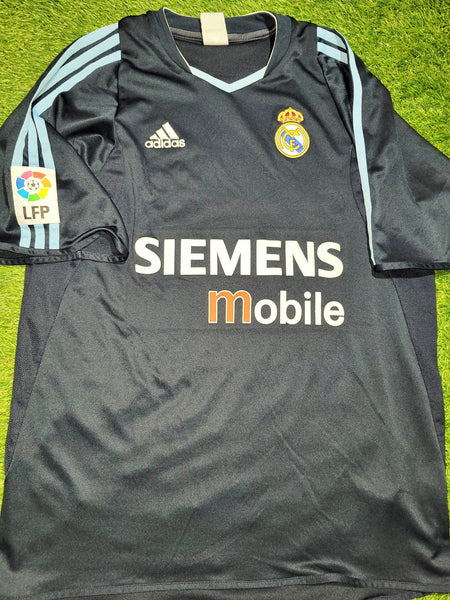 Zidane Real Madrid 2003 2004 Away Soccer Jersey Shirt M SKU# 021796 Adidas