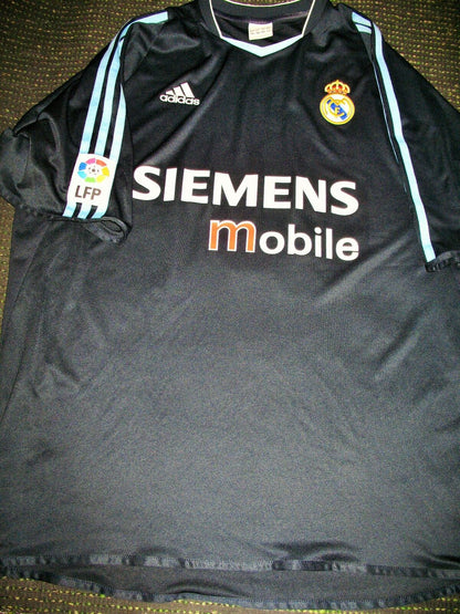 Zidane Real Madrid 2003 2004 Navy Jersey Shirt Camiseta Maillot XL - foreversoccerjerseys