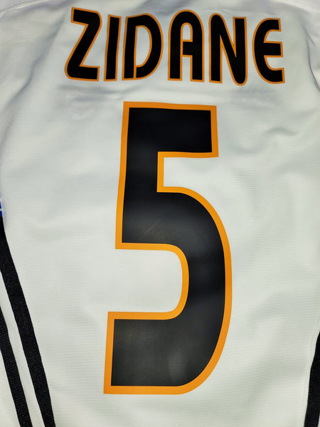 Zidane Real Madrid 2003 2004 UEFA Long Sleeve Jersey Shirt Camiseta S SKU# 913869 ASR001 foreversoccerjerseys