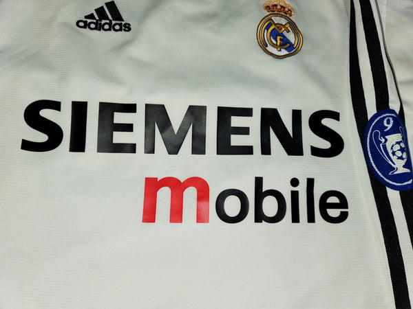 Zidane Real Madrid 2003 2004 UEFA Long Sleeve Jersey Shirt Camiseta S SKU# 913869 ASR001 foreversoccerjerseys