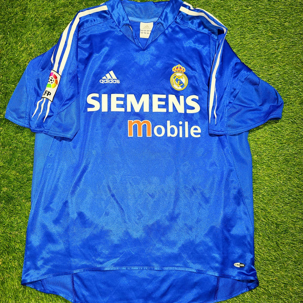 Zidane Real Madrid 2004 2005 Third Jersey Camiseta Shirt Maillot M SKU# 367817 foreversoccerjerseys