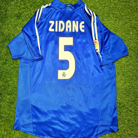 Zidane Real Madrid 2004 2005 Third Jersey Camiseta Shirt Maillot M SKU# 367817 foreversoccerjerseys