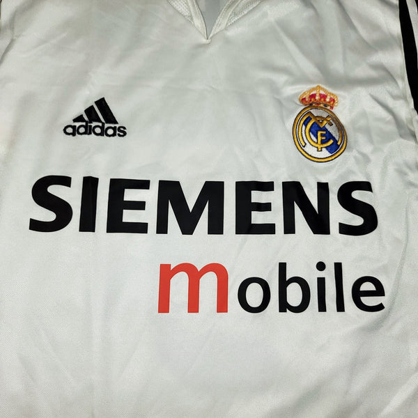 Zidane Real Madrid Adidas Home 2004 2005 Jersey Camiseta Shirt L SKU# 367842 foreversoccerjerseys