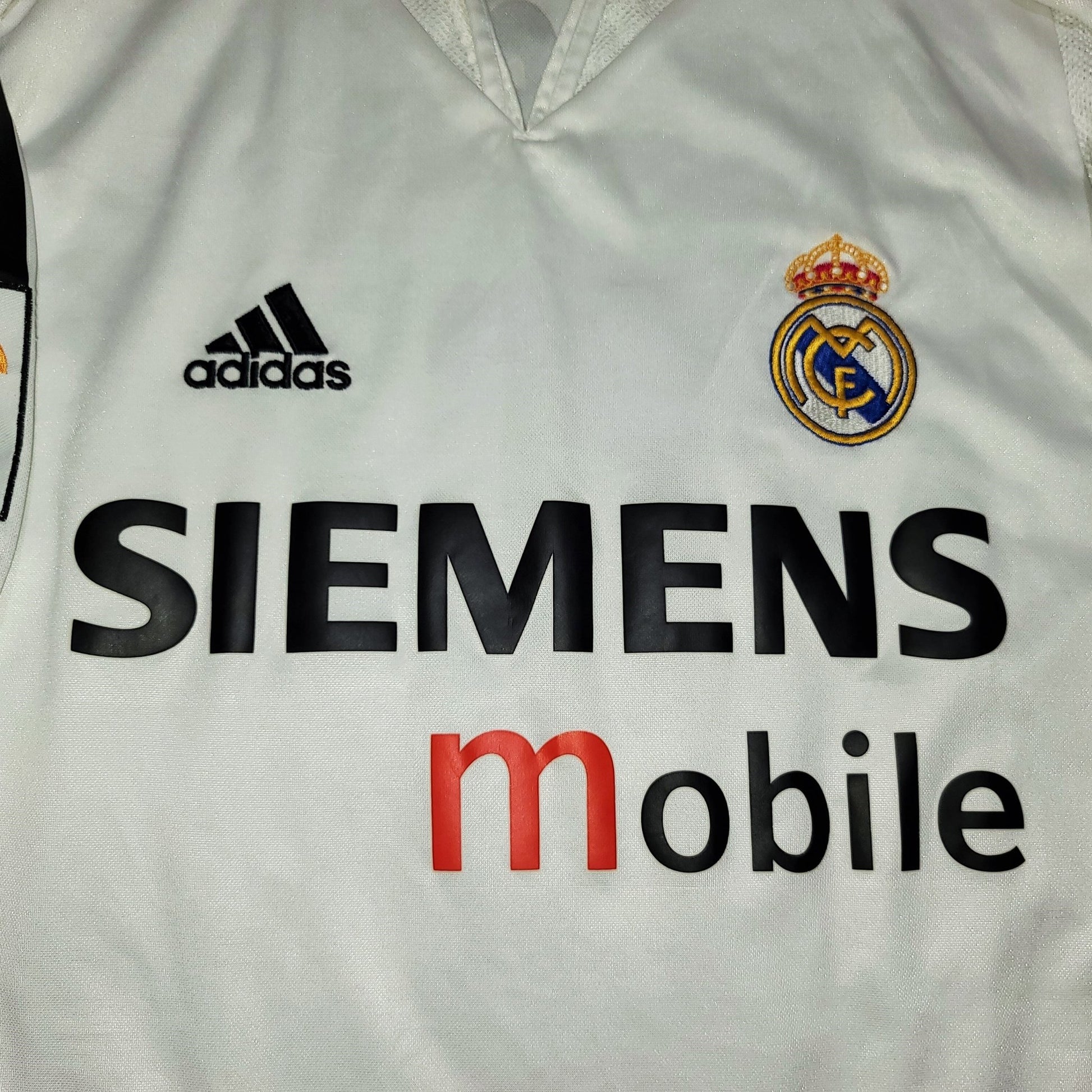 Zidane Real Madrid Adidas Home 2004 2005 Jersey Camiseta Shirt M SKU# 367842 foreversoccerjerseys