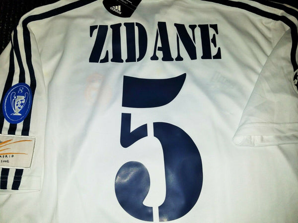 Zidane Real Madrid Centenary 2001 2002 UEFA Jersey Shirt Maillot L BNWT - foreversoccerjerseys