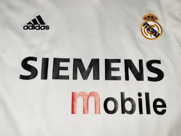 Zidane Real Madrid CENTENARY 2002 2003 Soccer Jersey Shirt XL SKU# 156653 Adidas