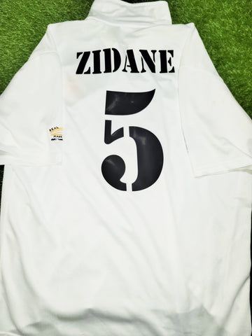 Zidane Real Madrid CENTENARY 2002 2003 Soccer Jersey Shirt XL SKU# 156653 Adidas