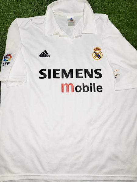 Zidane Real Madrid CENTENARY 2002 2003 Soccer Jersey Shirt XL SKU# 156653 Adidas
