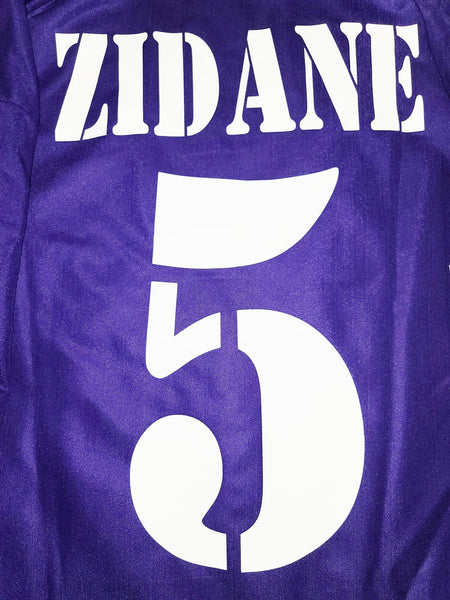 Zidane Real Madrid CENTENARY 2002 2003 Third Purple Reversible Jersey Shirt L SKU# 156649 ASR001/05 foreversoccerjerseys