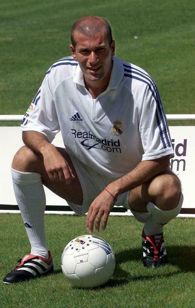 Zidane Real Madrid DEBUT SEASON 2001 2002 Jersey Shirt Maillot Camiseta XL - foreversoccerjerseys