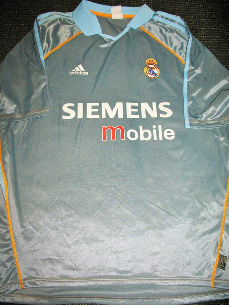Zidane Real Madrid Grey 2003 2004 Jersey Shirt Camiseta XL - foreversoccerjerseys