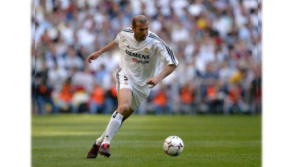 Zidane Real Madrid Home 2003 2004 GALACTICOS Jersey Shirt Camiseta M SKU# 021804 foreversoccerjerseys