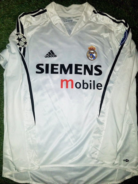 Zidane Real Madrid Home 2004 2005 Uefa Champions League Jersey Camiseta Shirt M foreversoccerjerseys