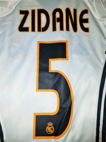 Zidane Real Madrid Home 2004 2005 Uefa Champions League Jersey Camiseta Shirt M foreversoccerjerseys