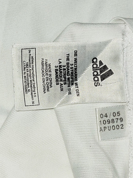 Zidane Real Madrid LAST GAME 2005 2006 Home Soccer Jersey Shirt L SKU# 109879 Adidas
