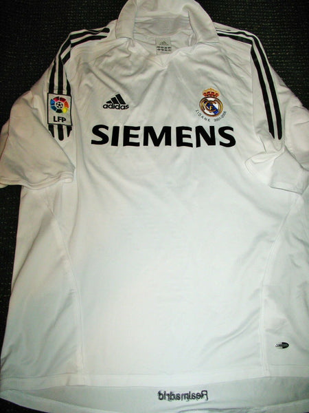 Zidane Real Madrid LAST GAME 2005 2006 Jersey Shirt Camiseta XL - foreversoccerjerseys