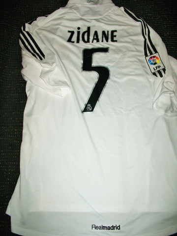 Zidane Real Madrid LAST GAME 2005 2006 Jersey Shirt Camiseta XL - foreversoccerjerseys