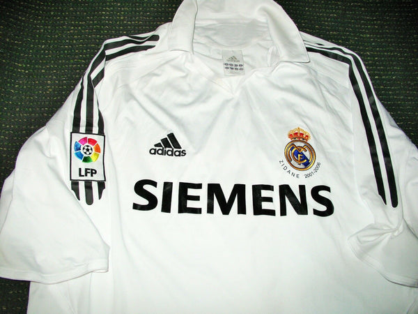 Zidane Real Madrid LAST GAME 2005 2006 Jersey Shirt Camiseta XL - foreversoccerjerseys