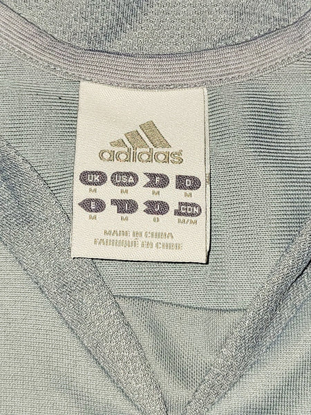 Zidane Real Madrid LAST SEASON 2005 2006 Grey Third Soccer Jersey Shirt M SKU# 109845 Adidas