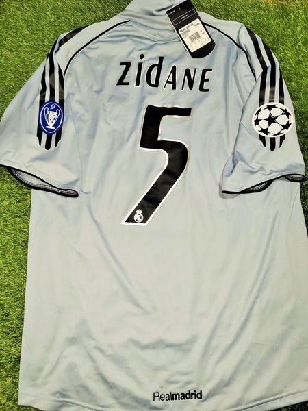 Zidane Real Madrid LAST SEASON 2005 2006 Third UEFA Soccer Jersey Shirt BNWT M SKU# 109845 Adidas