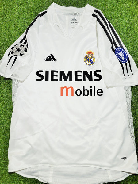 Zidane Real Madrid PLAYER ISSUE UEFA 2004 2005 Jersey Shirt M SKU# 367843 AJF001 Adidas