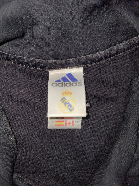 Zidane Real Madrid UEFA 2001 2002 Black Adidas Away Jersey Shirt Camiseta XL SKU# 134747 ASR001/10 Adidas