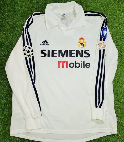 Zidane Real Madrid UEFA CENTENARY 2002 2003 Adidas Home Jersey Shirt Maillot L foreversoccerjerseys