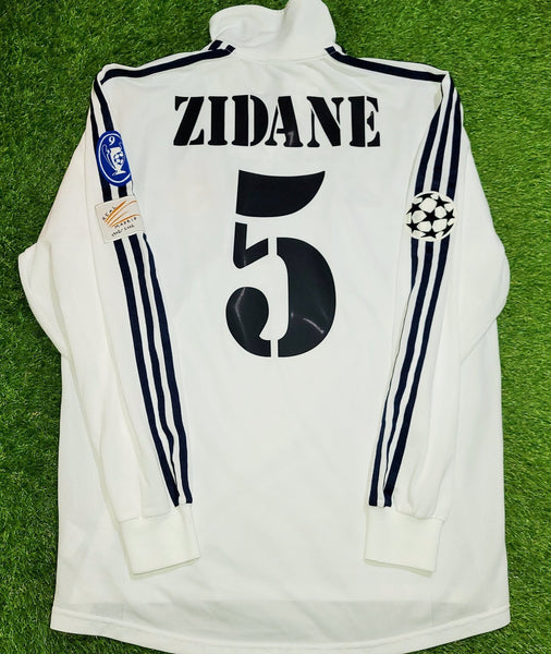 Zidane Real Madrid UEFA CENTENARY 2002 2003 Adidas Home Jersey Shirt Maillot L foreversoccerjerseys