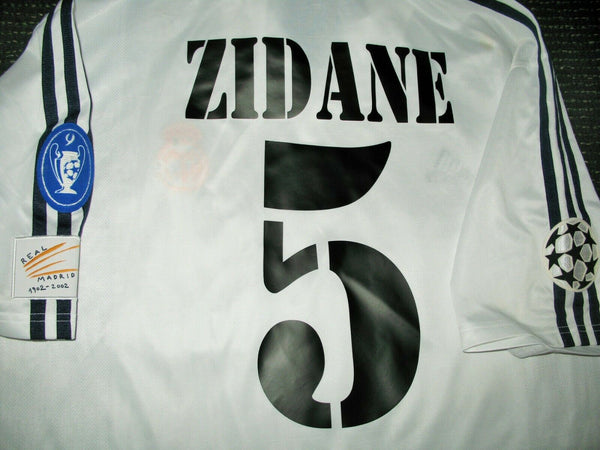 Zidane Real Madrid UEFA CENTENARY 2002 2003 Jersey Shirt Camiseta XL - foreversoccerjerseys