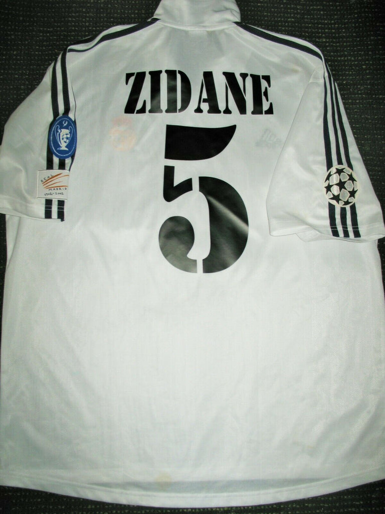 Zidane Real Madrid UEFA CENTENARY 2002 2003 Jersey Shirt Camiseta XL - foreversoccerjerseys
